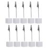 10Pcs Table Number Card Holder Wooden Block Crocodile Clip Photo Holder with for Memos Reminders
