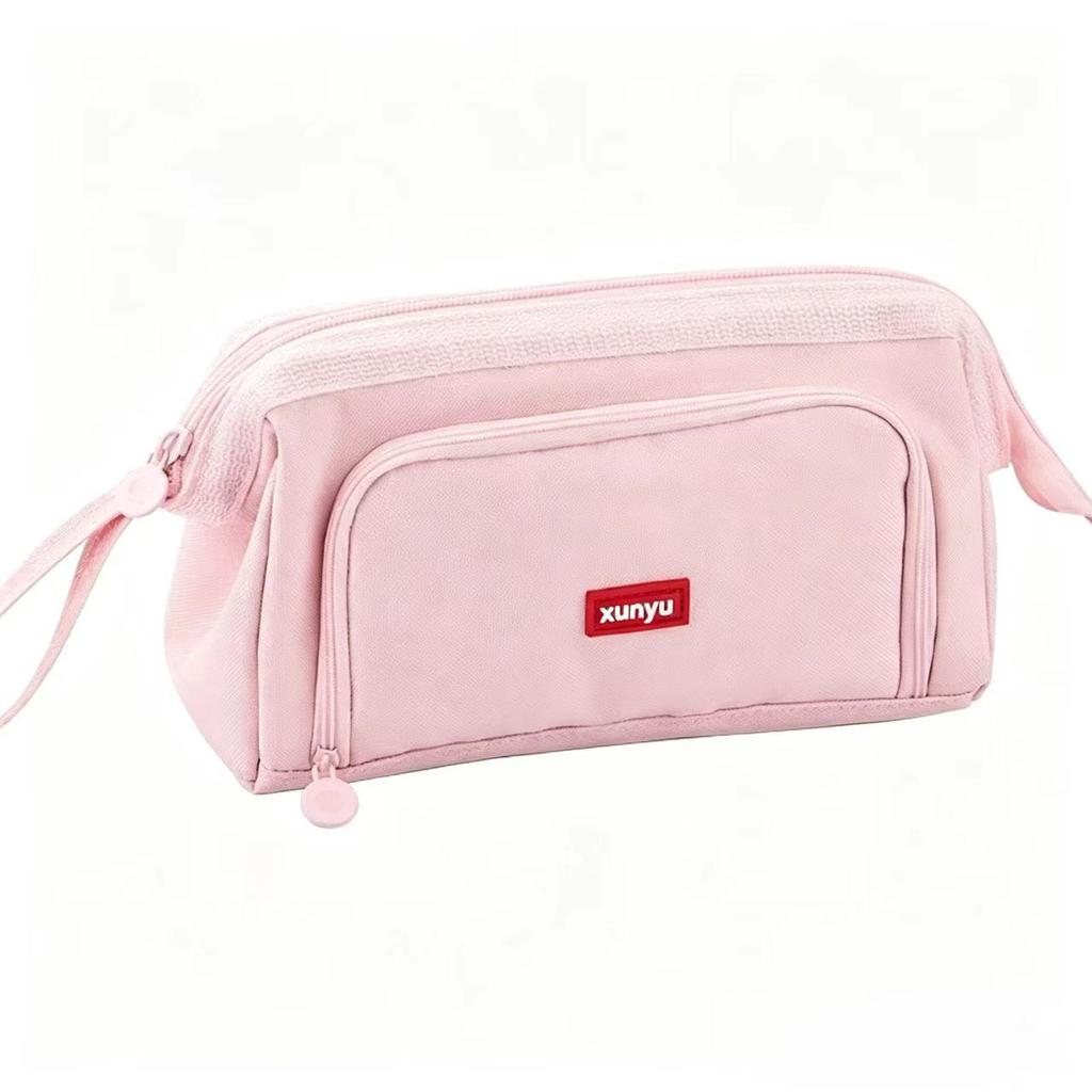 Portable Pen Bag With Large Capacity Pen Holder, Children's Multi-functional Pencil Case