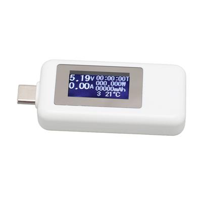 KWS 1802C Тип C Вольтметр Амперметр Ваттметр 0‑5.1A 4‑30V 0‑155W 0 до 99 часов USB C Цифровой
