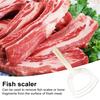 4 шт. скребок для удаления костной пыли и чешуи рыбы, скребок для мяса, ручной скребок для удаления чешуи рыбы, эргономичная ручка, легко очищается, очиститель для рыбы от накипи для кухни