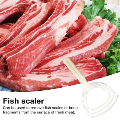 4 шт. скребок для удаления костной пыли и чешуи рыбы, скребок для мяса, ручной скребок для удаления чешуи рыбы, эргономичная ручка, легко очищается, очиститель для рыбы от накипи для кухни