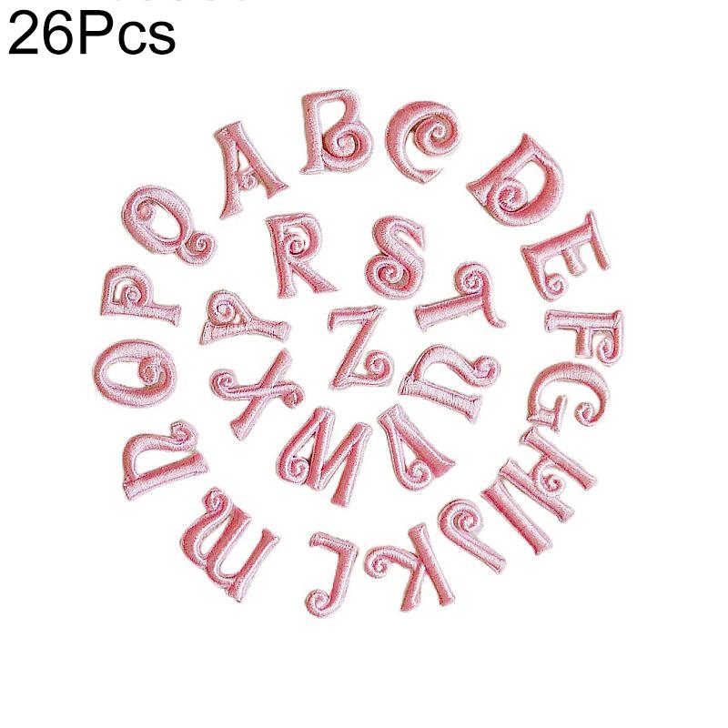 Алфавит 26 букв вышитые наклейки ручная работа вышивка своими руками простота аксессуар современный полиэстер 26 букв нашивка аппликация