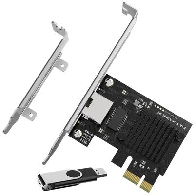 WAVLINK 5G LAN-карта PCIE Сетевой PCI Express Ethernet-адаптер с 5G NIC для Windows и с низкопрофильной заглушкой Карта Base-T, 5000/2500/1000 Мбит/с
