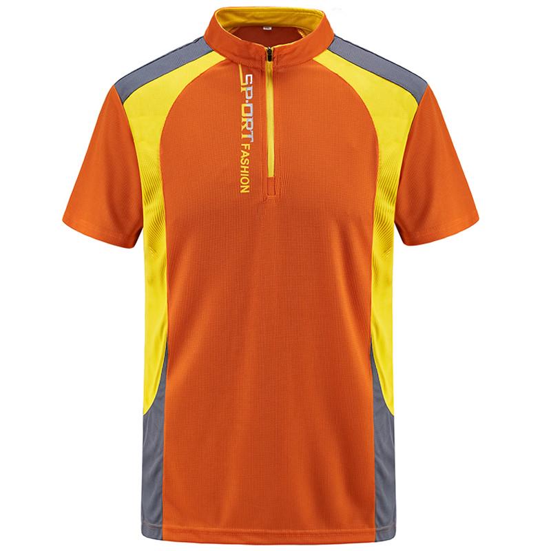 Мужская рубашка поло Мужская летняя дышащая рубашка с коротким рукавом Бренды трикотажные изделия