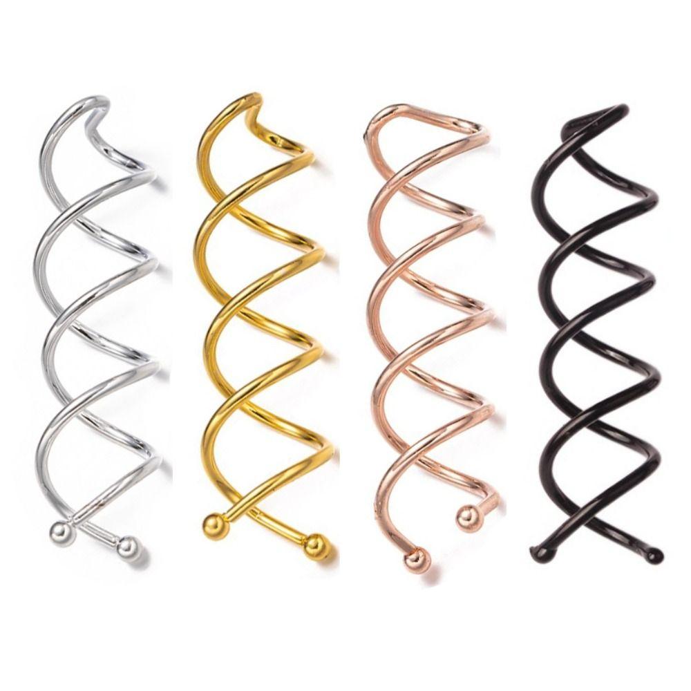 5 шт. Заколка-твист, винтовая заколка-невидимка, свадебный головной убор, шпилька, украшения, спиральная заколка для волос, женская