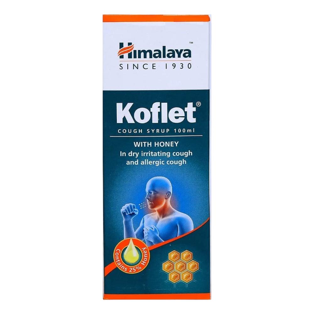 Himalaya Сироп от кашля Koflet для смягчения горла и облегчения дыхания 100 мл