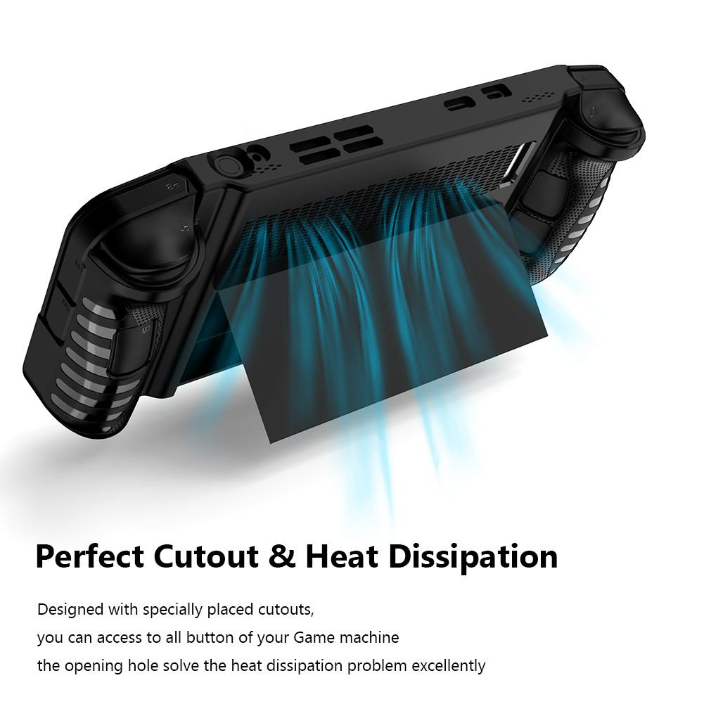 Защитный чехол из ТПУ, противоударный, с подставкой, чехол-накладка, защита от падений, нескользящий для портативной игровой консоли Lenovo Legion Go