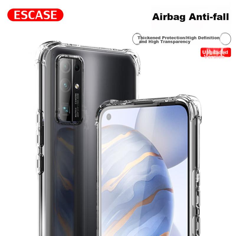Huawei Honor 30 Phone Case TPU Full Coverage Airbag Shockproof Case (With Lanyard Hole) ES-Ip9 Series Upgraded Version Translucent White