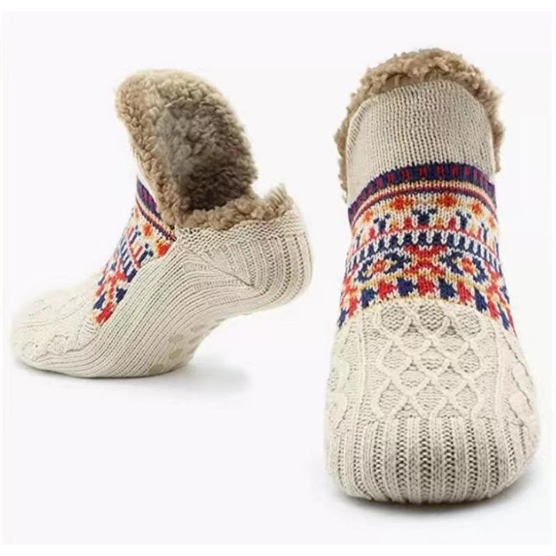Fall and Winter Floor Socks Home Warm Women Men Socks Snow Socks Sleep Carpet Socks Slippers Socks Men Non-slip Yoga Socks
