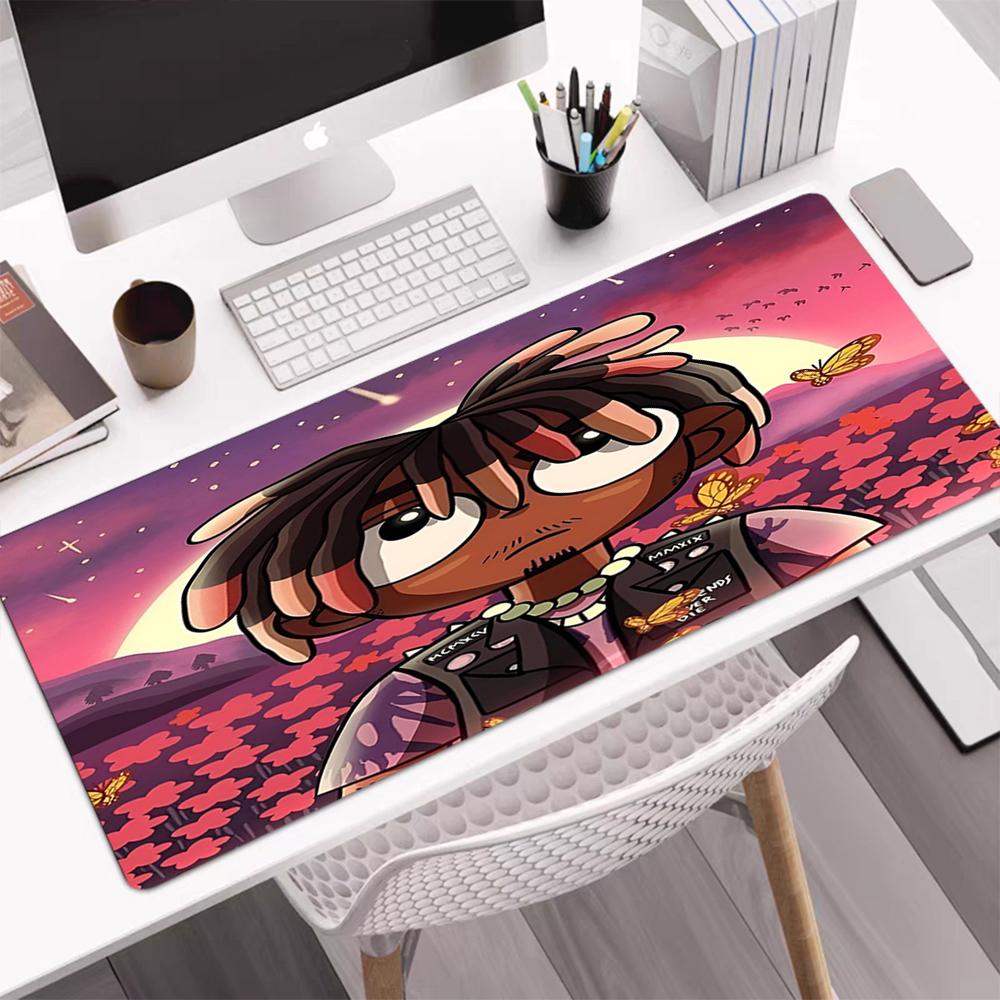 Juice WRLD Theme Mouse Pad, Non Slip Rubber Base, Multifunctional Office & Home Decor, Perfect for Workspace Personalization.