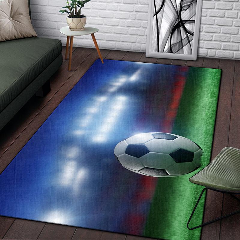3d футбольный спортивный силуэтный ковер с узором для гостиной, коврики для кемпинга, пикника, противоскользящий коврик, коврик для ползания, подарок для фанатов