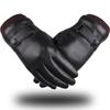 Leather Gloves Men's Autumn and Winter Velvet Thickened Warm Windproof and Waterproof Touch Screen Outdoor Riding Motorcycle Cotton Gloves