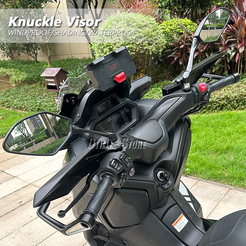 Мотоцикл Для YAMAHA X-MAX125 X-MAX300 XMAX 125 X-Max 300 2023 2024 Ветрозащитный щиток Дефлектор Защита рук Защита рук Черный
