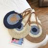 Round Women Handbag Handmade Shoulder Bag Bohemian Summer Beach Bags Woven Straw Bag Large Capacity Female Travel Tote