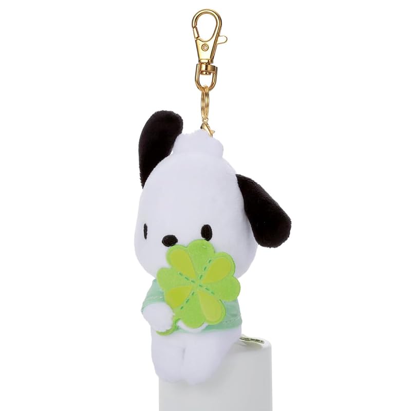 Takara Tomy Arts Персонажи Sanrio Chokkorisan Брелок-подвеска Маскот (Клевер) Почакко, Рост: приблизительно. 12см