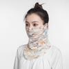 Floral Silk Scarf Ice Silk Neck Guard Scarf Summer Veil  Women