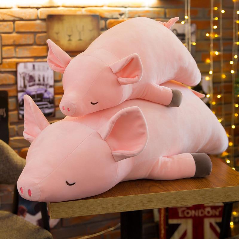 40cm/50cm/60cmPlush Toys Kawaii Animal Pink Pig Down Cotton Peluche Toy Kids Girls Large Pillow Toys