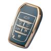 YANMW Ключ для Alphard 30 серии, совместимый с Toyota Alphard и Vellfire 30 серии, чехол для ключа, 6 штук, (Поздние/Ранние Модели) (Синий, Кнопки)