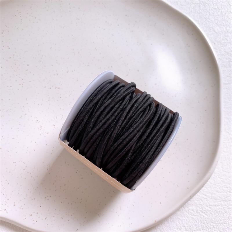 Hair Ring Thread Head Rope High Pony Tail Hair Rope Rubber Tendon Children's Rubber Tendon Girls' Hair Rope Elastic Hair Ring Colored Hair Rope