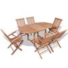 Day and Night - Day and Night Class B Garden Dining Set 7 Pieces Solid Teak Wood