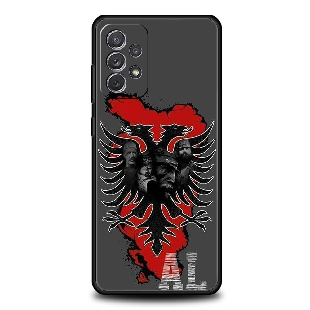 Чехол для телефона Samsung Galaxy A15 A13 A51 A71 A41 A31 A21S A03S A05 A12 A32 A52 A23 A25 A33 A53 A73 5G Обложка Флаг Албании