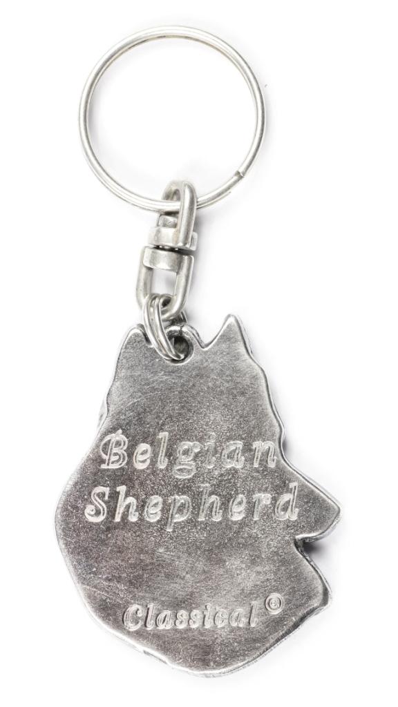 Belgian Shepherd Dog, Belgian Sheepdog – Silver-plated dog pendant, handbag decoration | Art-Dog
