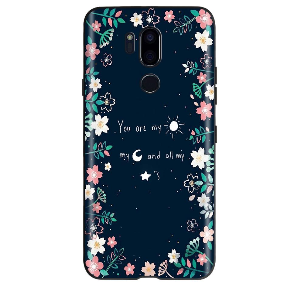 Для LG G7 ThinQ Чехол G710 LM-G710 Милый Кот Бабочка Ударопрочный Мягкий Силиконовый Чехол для Телефона Для LG G7 ThinQ Задняя Крышка 6.53'' Coque