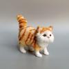 Kitten Figures Simulation Cat Ornament Gift for Kid Children Bedroom Decoration