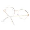 Men Vintage Anti Blue Light Glasses Frame Octagonal Women Lens Myopia Optical Mirror Simple Metal Anti-blue Clear Eyewear Frames
