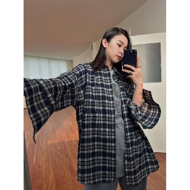 Plaid Long-Sleeved Shirt Men's Spring New Japanese-Style Retro High-Grade Fashion Brand Loose Casual Shirt Coat