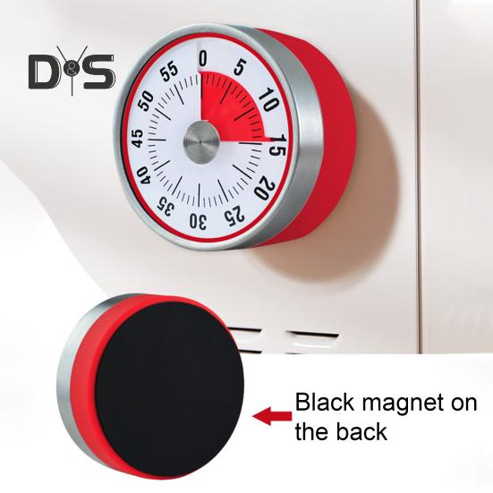 Кухонный таймер для приготовления пищи Высокоточный шеф-поварской таймер Часы Магнитный механический настольный таймер с обратным отсчетом времени Напоминание для приготовления пищи Выпечка Обучение Фитнес