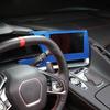 Blue Carbon Fiber Navigation Screen Panel Sticker Trim For Corvette C8 -25