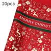 20 Sheets Christmas Wrapping Paper 22" X 22" Holiday Gift Wrap with Christmas Tree Snowflake Pattern for Party DIY Crafts Presents
