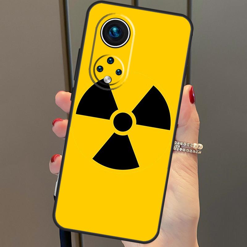 Nuclear Radiation Warning Sign Case For Honor Magic 6 Pro 5 Lite 50 70 90 X6 X7 X8 X9 Honor X6a X7a X8a X9a X8b X9b Cover