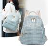 Plaid Schoolbag Women's Small Backpack Student Backpack