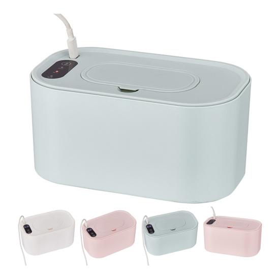 Портативный нагреватель для детских салфеток с регулируемым светодиодным дисплеем, большой вместимостью, для дома и путешествий, с быстрым нагревом, держателем для подгузников, диспенсером и нагревателем влажных салфеток