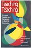The Teaching About Teaching : Purpose, Passion and Pedagogy In Teacher Education Book