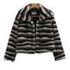 Women's Fur Jacket Casual Autumn and Winter New Zebra Pattern Imitation Mink Hair Lapel Short Coat Thickened Large Size