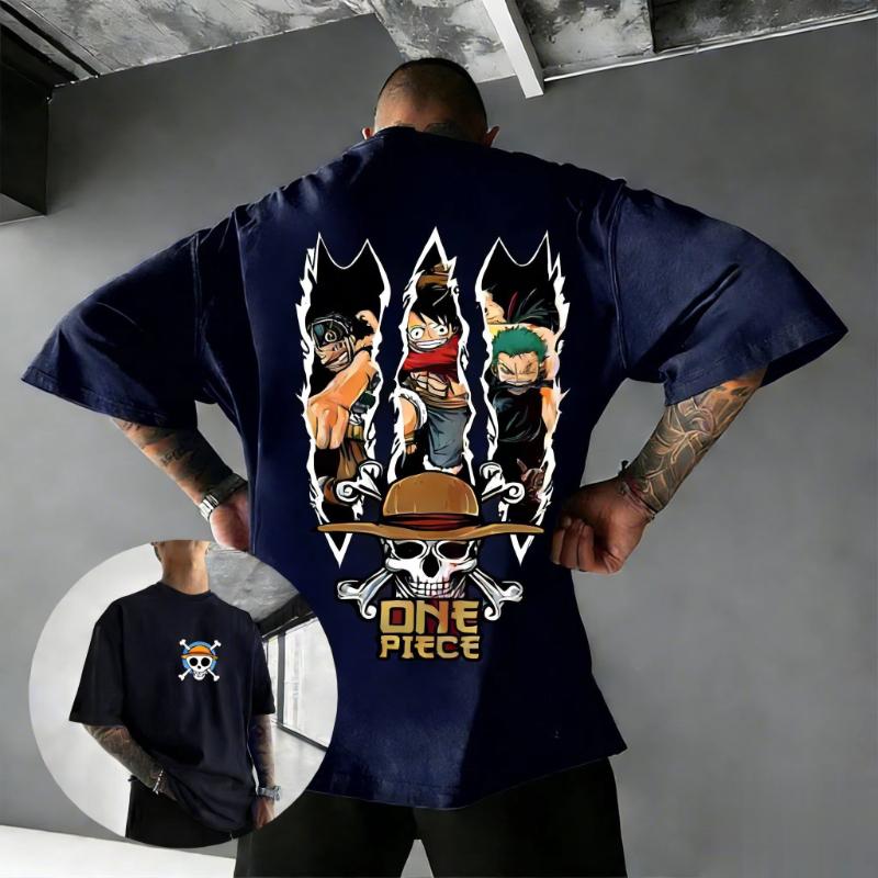 Unisex One Piece Anime Luffy Zoro Sanji T Shirt Men Women Cotton Short Sleeve Tee Summer 2026 Streetwear Casual Graphic Tops Y2k