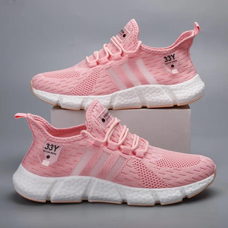 Men Running Shoes Breathable Mesh Sports Shoes Women Brand Sneakers Lightweight Casual Tennis Shoes Luxury Male Tenis Masculino