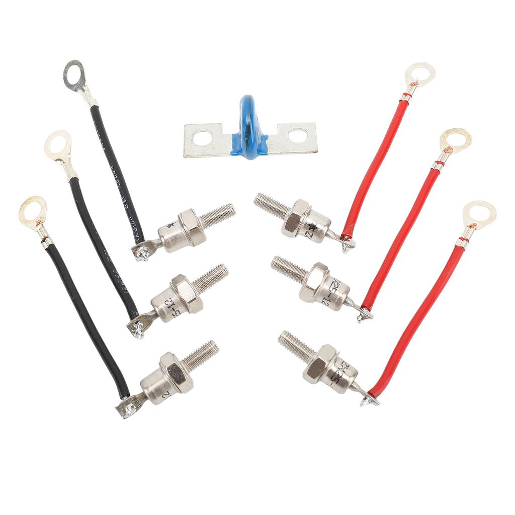 Diode Rectifier Kit 25A RSK1001 3 Positive Diodes 3 Negative Diodes Compatible with Generator