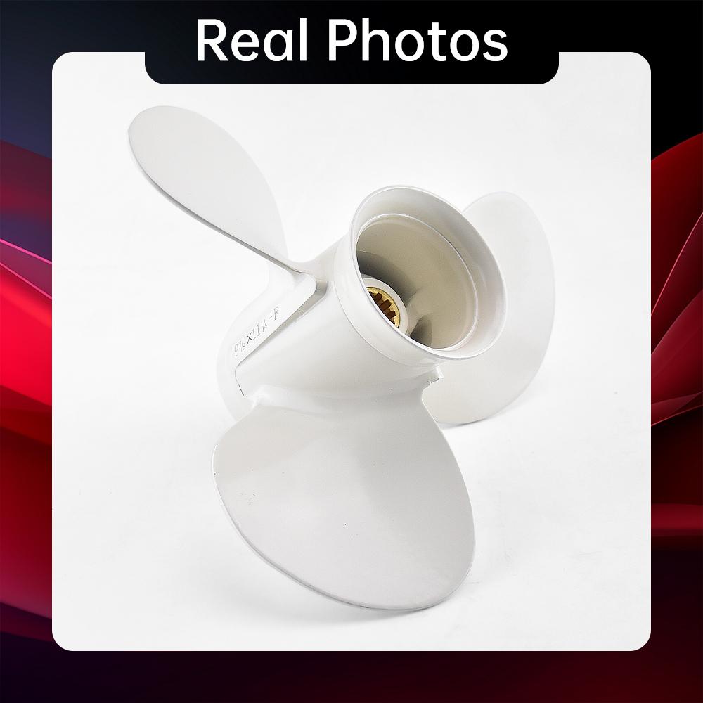 Подвесной гребной винт для Yamaha 20hp 25hp 30hp 9 7/8*11 1/4 лодочный мотор, винт из алюминиевого сплава, 3 лезвия, 10 шлицев, деталь морского двигателя