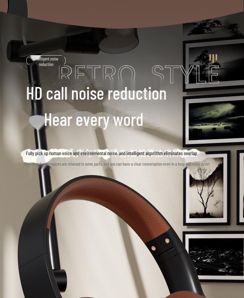 Ретро-гарнитура Bluetooth DR58: По-настоящему беспроводная конструкция с очень длительным сроком службы батареи и шумоподавлением.