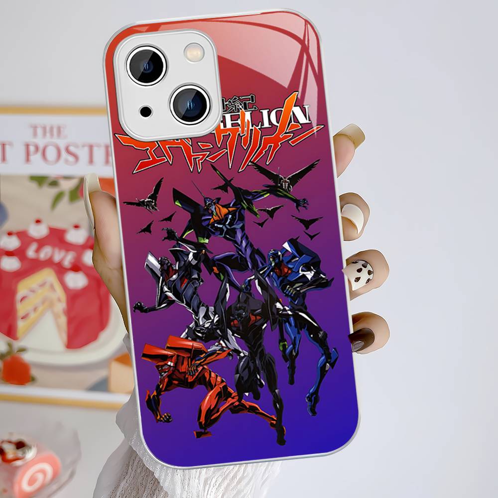 Аниме E-Evangelions Закаленное Стекло Для Iphone 14 13 12 11 Pro Mini XS MAX 14Plus X XS XR Чехлы
