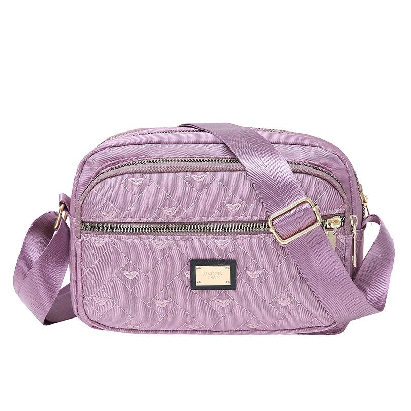 Многослойная сумка через плечо для женщин, женская сумка из ткани Оксфорд, сумка через плечо для мам, холщовая сумка, повседневная маленькая сумка