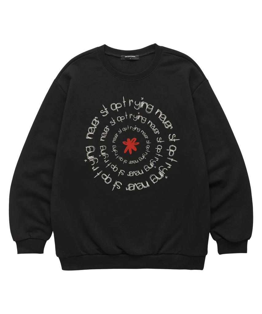 Свитшот VANNWORKS Never Stop (Vls0124) черный (Тип Б)