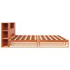 Solid Wood Bed without Mattress Wax Brown 200x200 cm Solid Wood