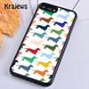 Krajews Dachshund Pattern Soft Phone Case Cover For iPhone 17 Air 16 15 14 plus 11 12 13 pro max coque Shell Fundas