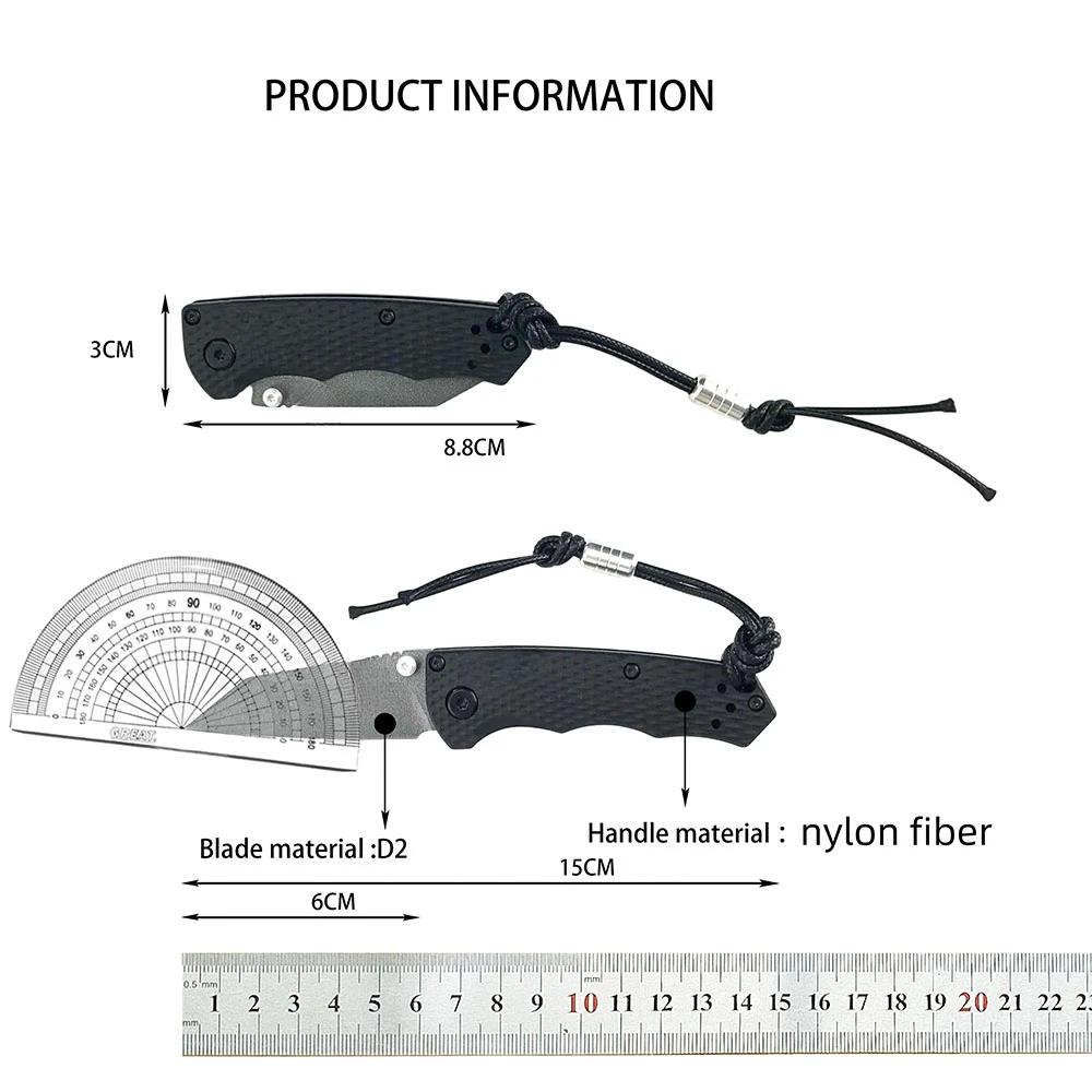 BM 290 Multi-purpose Daily Household Kitchen Knife Fruit Knife Utility D2 Steel Blade Folding Pocket Knife Nylon Fibre Handle