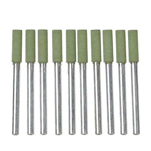 High-Durability Rubber Grindstones for Polishing, 9XX, 4 X Width 13 X Shaft 3 #120, Pack of 10